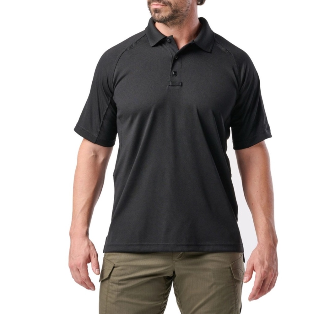 5.11 Tactical Black Performance Short Sleeve Polo S